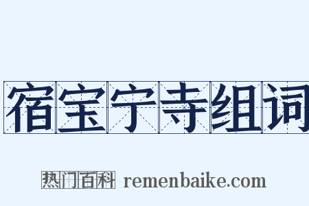 宿宝宁寺组词是什么意思的图片